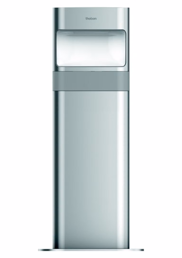 Theben theLeda D BL AL - Paletto luminoso a LED (corto), 8,5 Watt, alluminio