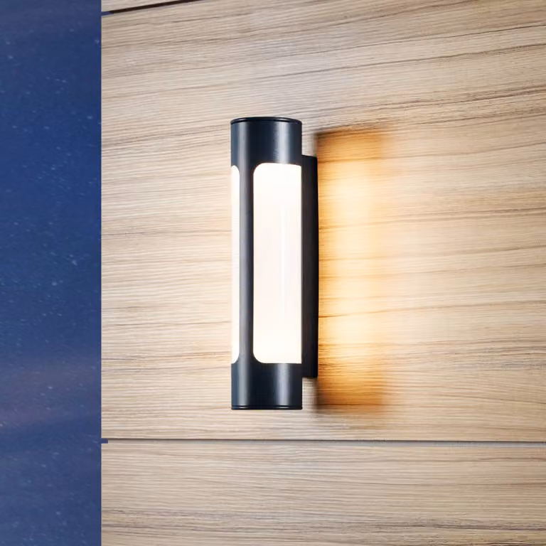 EGLO Applique da esterni a LED Tonego, Nero, Metallo, Moderno, Applique LED da esterni