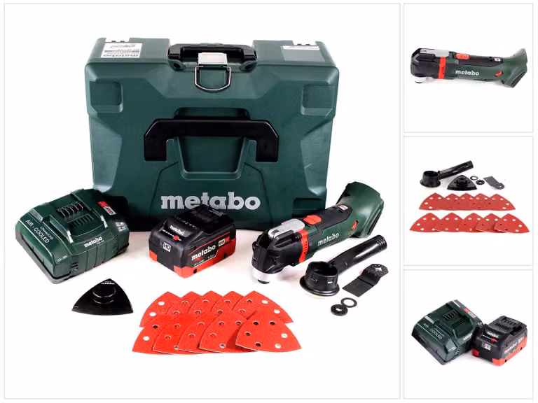 Multiutensile a batteria Metabo MT 18 LTX 18V ( 613021840 ) compatibile OIS/Starlock + 1x batteria 5,5Ah + caricatore + custodia
