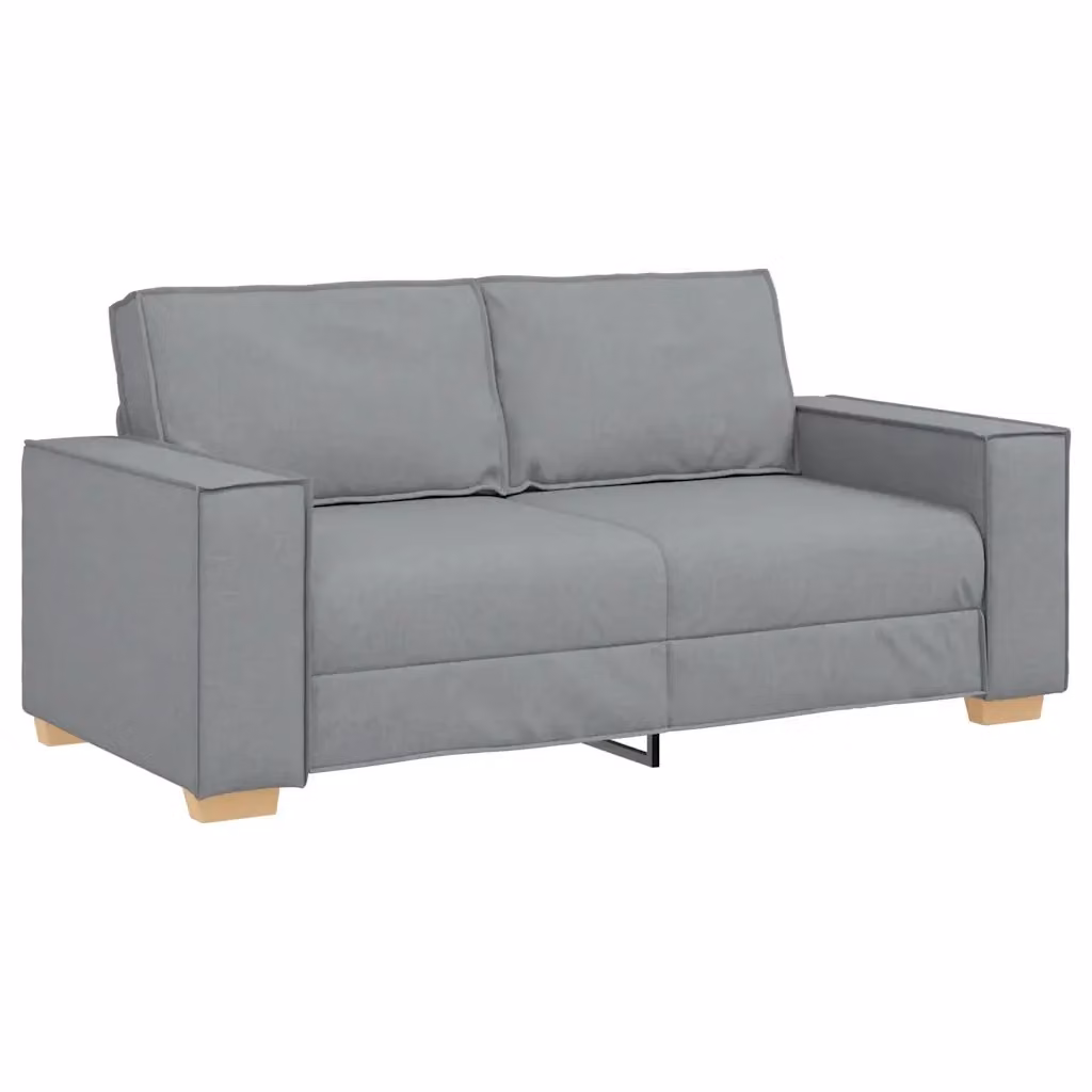 Divano a 2 posti moderno vidaXL in tessuto grigio con cuscini inclusi L: 180 cm, P: 78 cm, H: 84 cm – 2