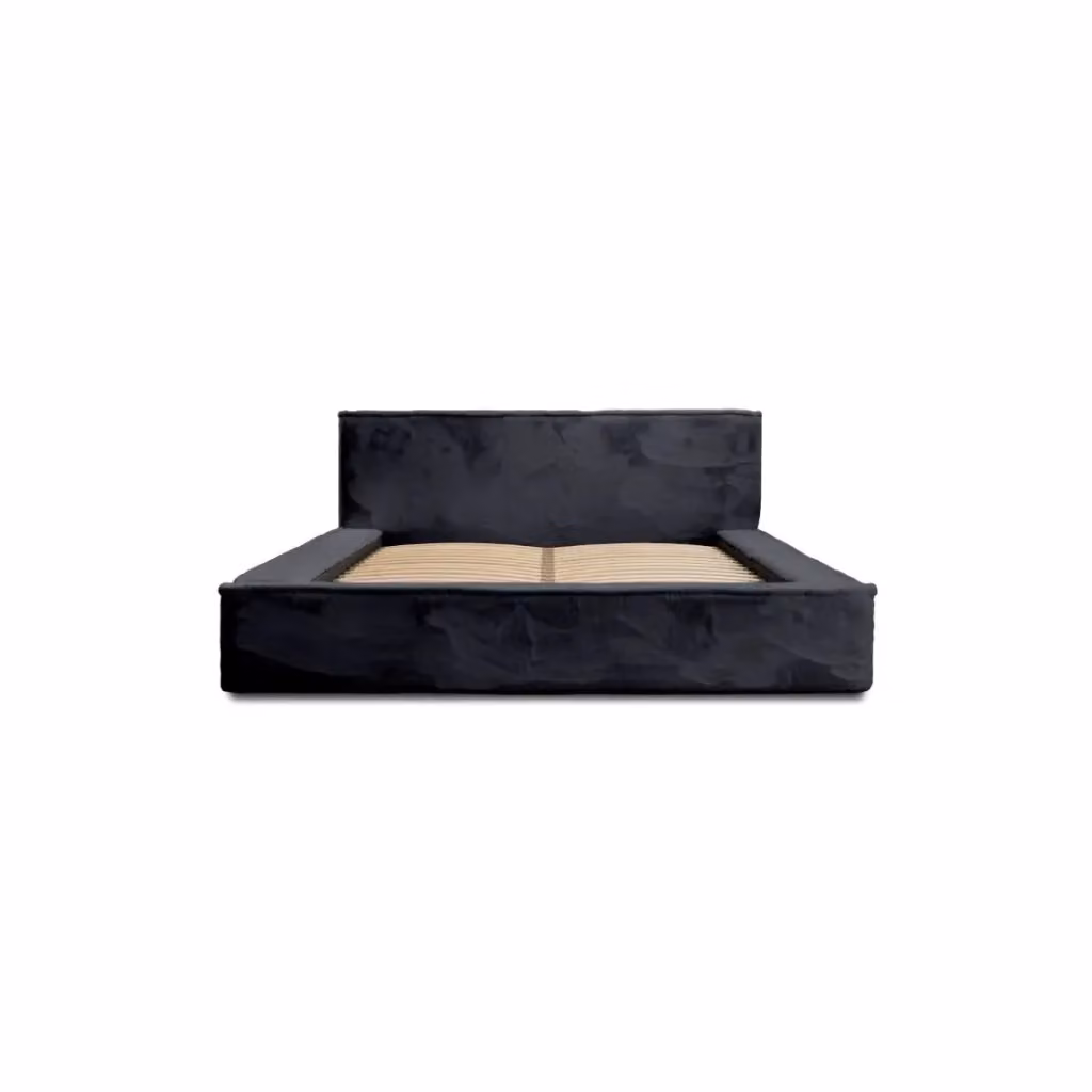 Letto contenitore ORLANE Meublorama Nero, L/P/H: 140 x 200 x 86 cm, con rete sollevabile e design moderno – 2