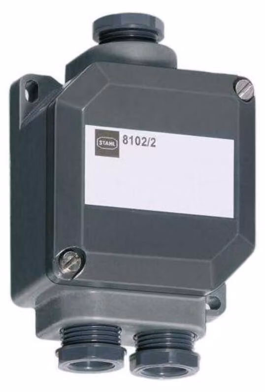 Scatola di giunzione EExi 3xM20x1,5 - Scatola di montaggio piatta 8102/22-3