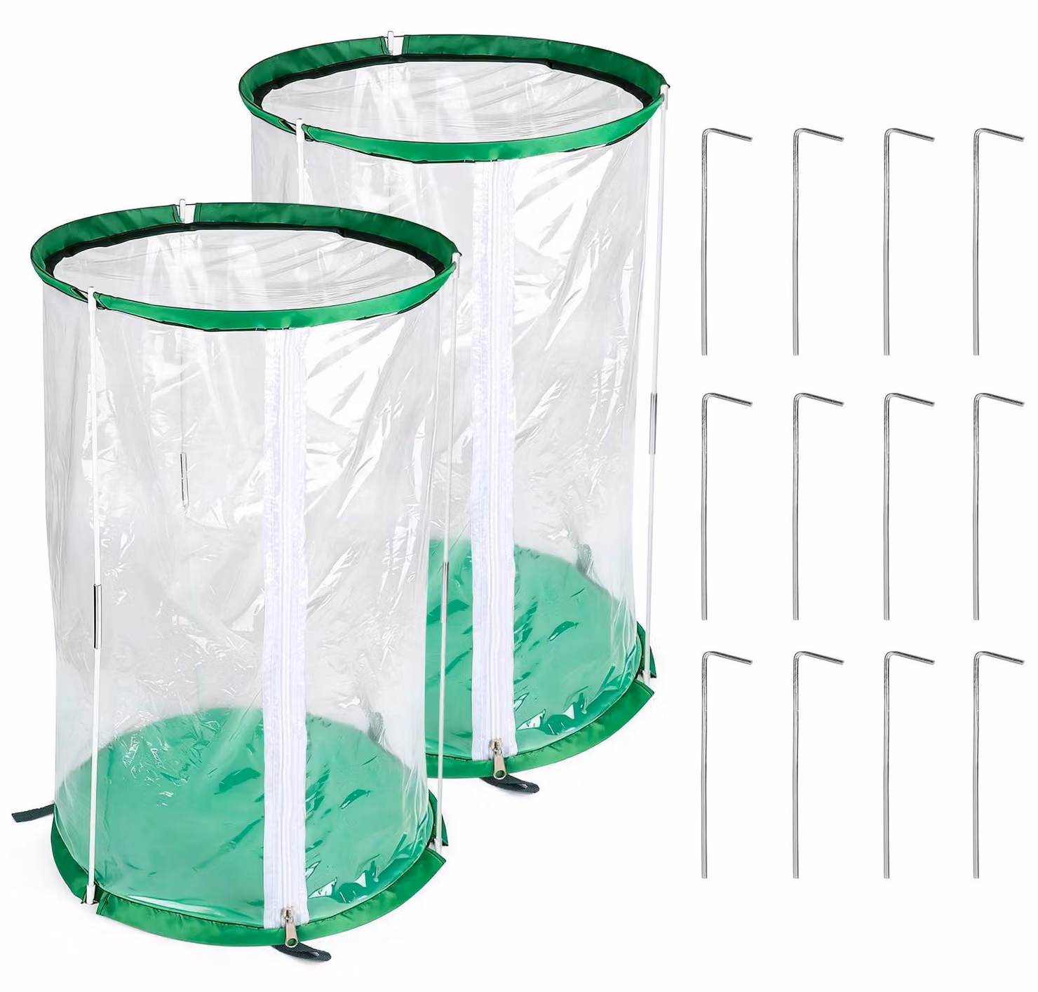 Mini serra portatile - PVC - 55 x 30 cm - 6 ancoraggi per il terreno - Ideale per l'inverno - Protezione per le piante - Serra da giardino
