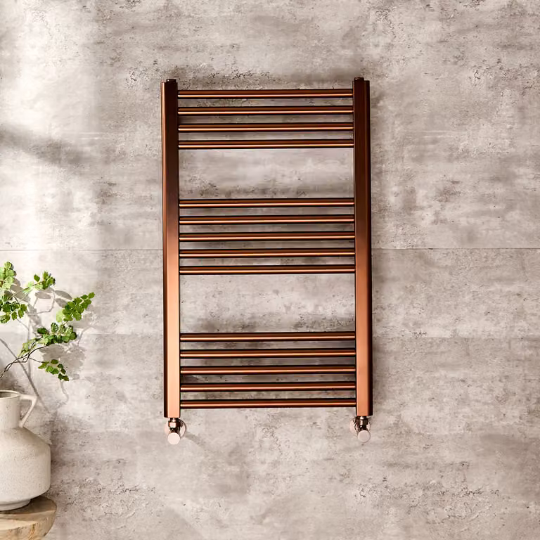 Scaldasalviette - Rame Satinato - 800mm x 500mm - Orelia