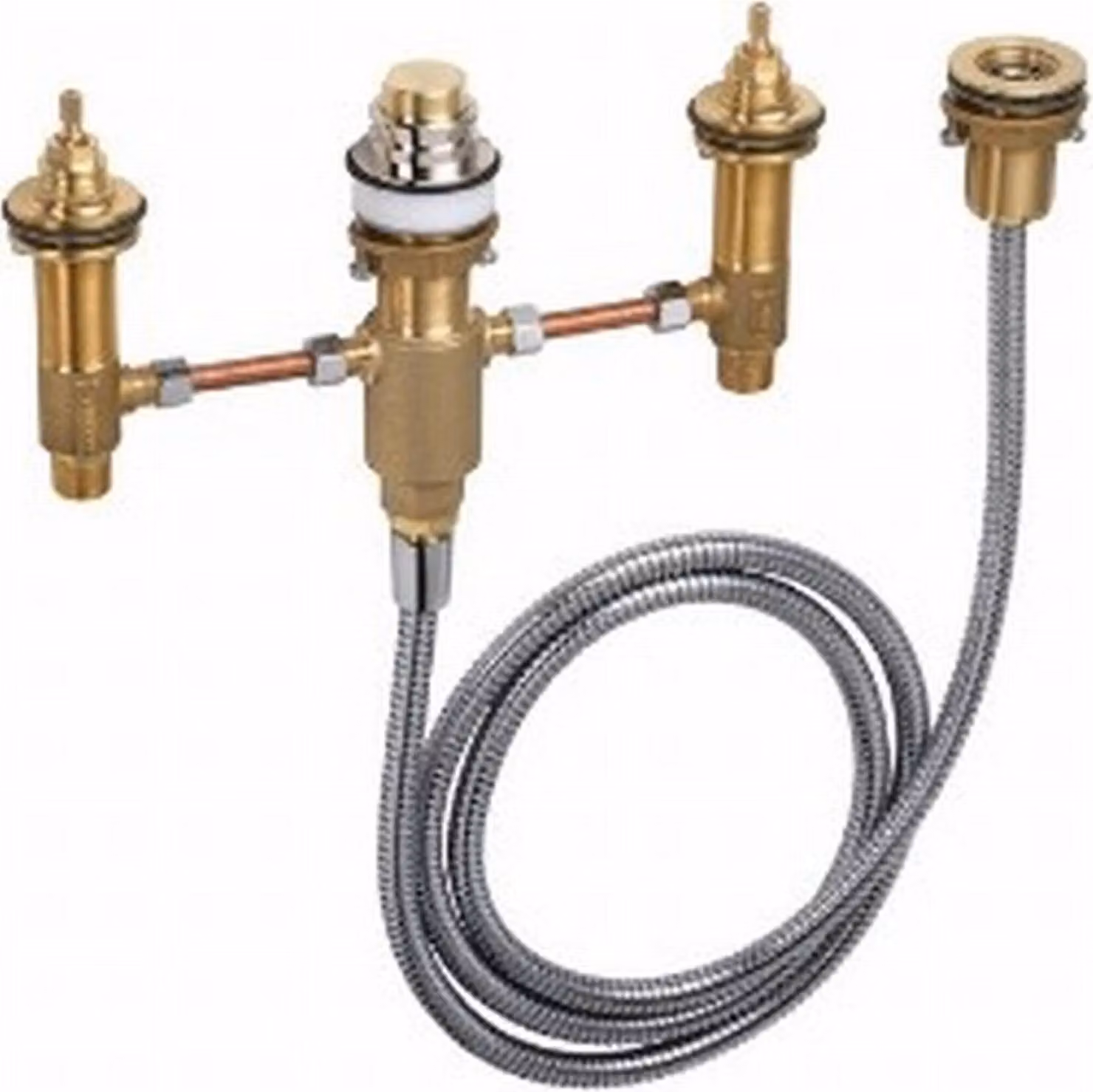 Hansgrohe basic set Miscelatore a 4 fori per vasca da bagno