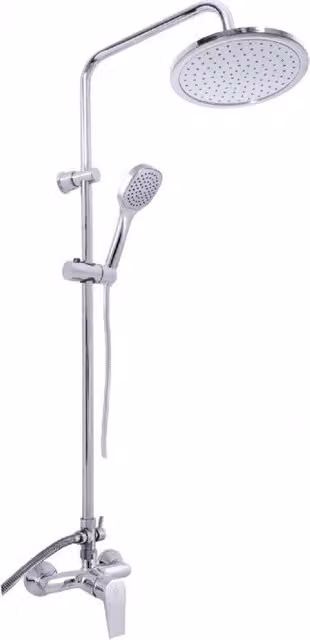 Colonna doccia COLORADO con testa in ottone cromato H. 116 cm