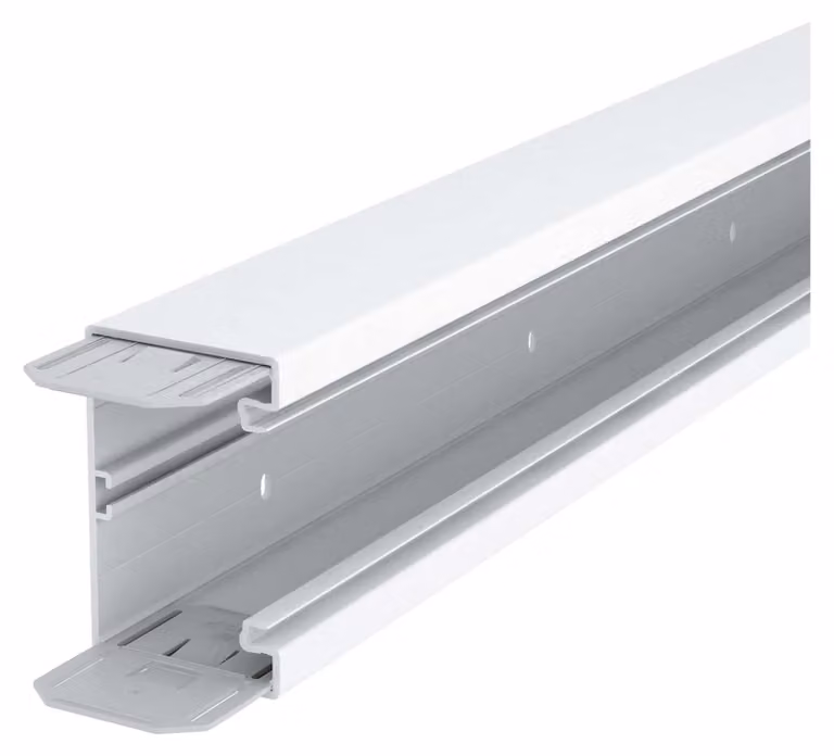 2 metri Canale per strumenti senza coperchio con fondo perforato - Canale a parete 110x70mm RAL9010 GK-70110RW