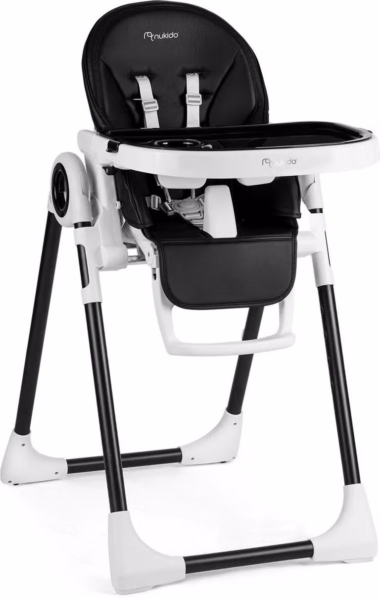 Sedia da pranzo per bambini con tavolo Nukido Belo nero