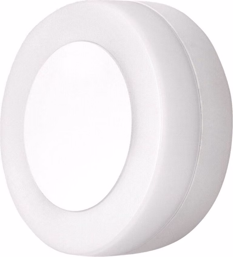 Elegante lampada da parete rotonda TUNE, variante: 9 W, 620 lm, 3000 K, bianco