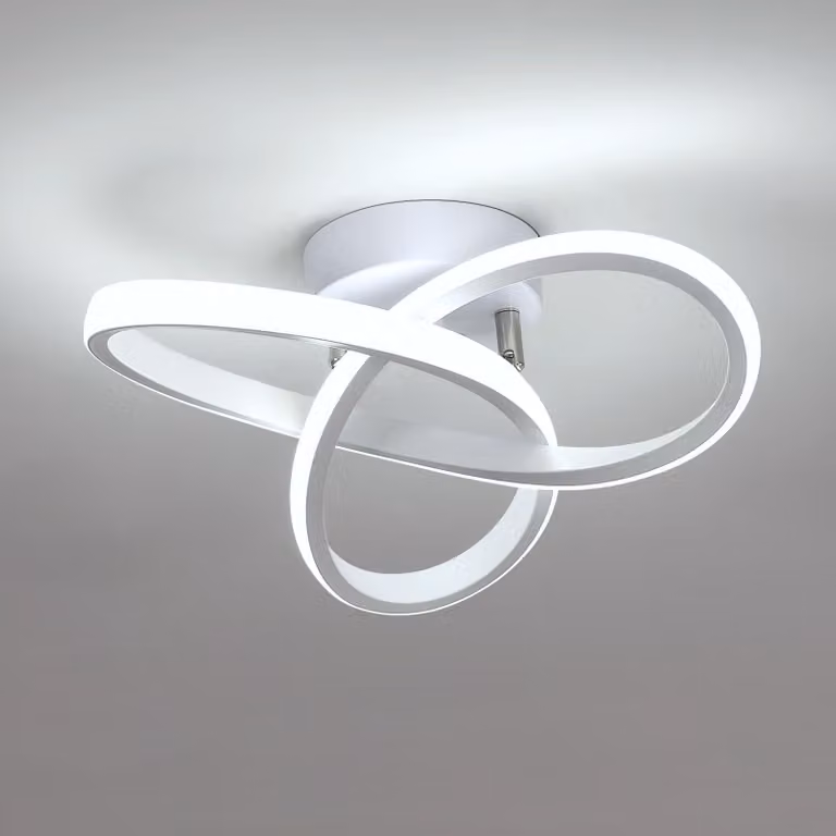 Lampada a soffitto LED Osairous, 22W, 2500 lumen, 6500K, diametro 25 cm – Luce bianca fredda 6500K