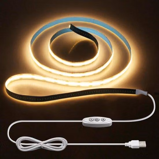 Striscia LED bianco caldo da 1 m, dimmerabile, per retroilluminazione TV