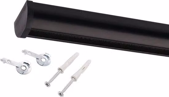 Listello interno in alluminio, 430 cm, nero