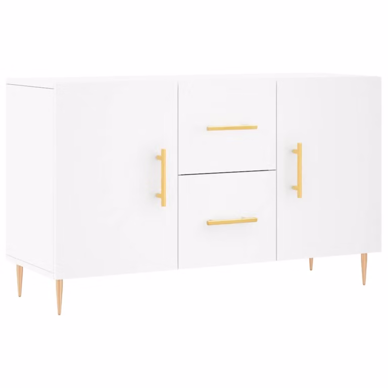 Credenza Bianca 100x36x60 cm in Legno Multistrato