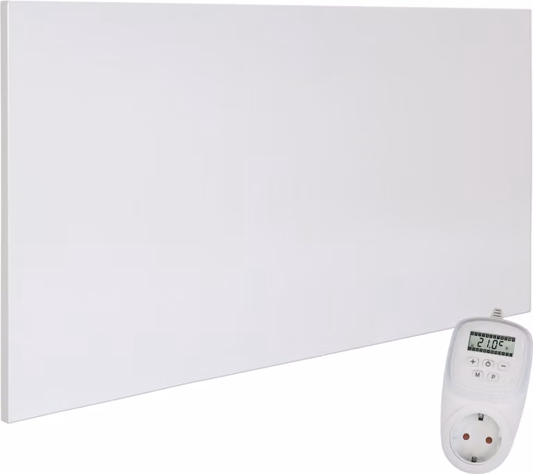 Viesta H700 Riscaldamento a Infrarossi - Bianco, 700 Watt, senza Cornice + Termostato TH12
