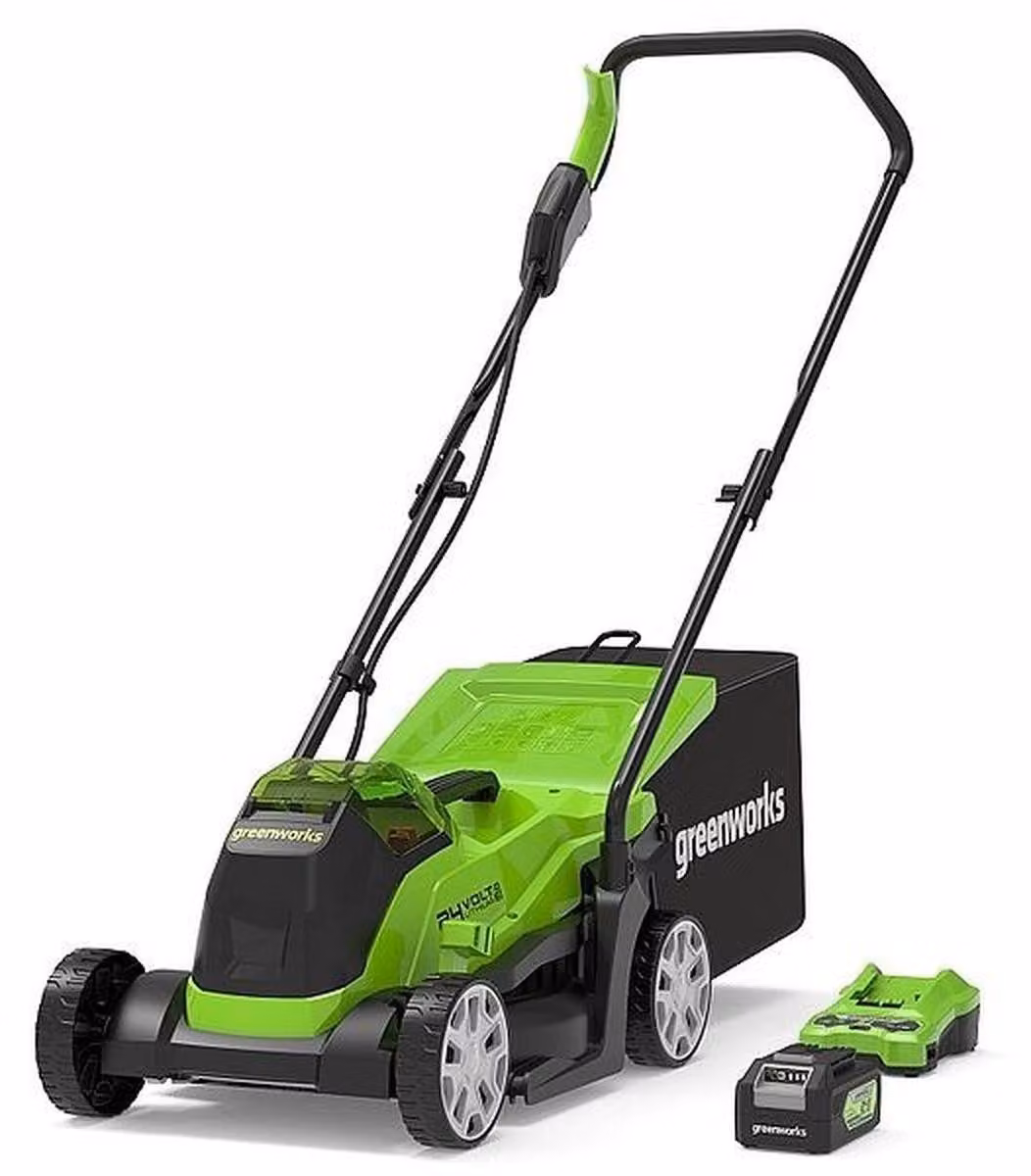 33 cm cordless mower Greenworks GD24LM33K4 - 2516107UB - charger + 4Ah battery kit