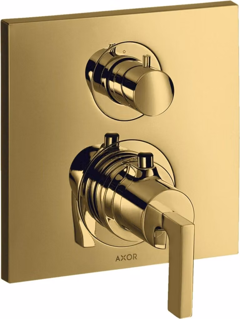hansgrohe AXOR Citterio thermostat encastré avec robinet d'arrêt, béqu'illes, 1 consommateur, 39700990, 39700990