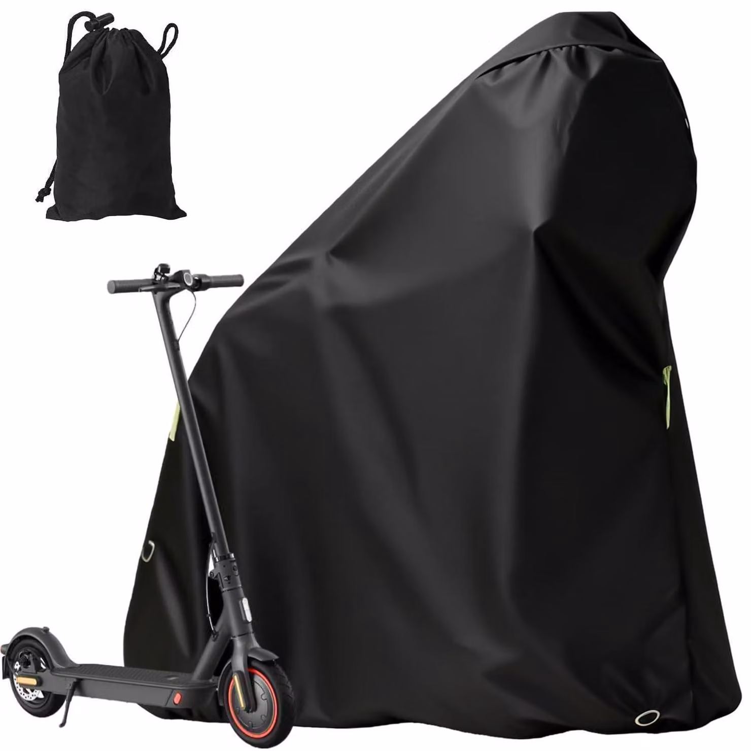 Copertura impermeabile per scooter elettrico, realizzata in tessuto Oxford, dimensioni 130x115 cm, colore nero