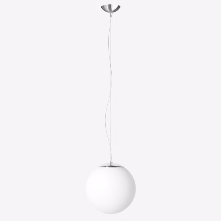 Lampada a sospensione LUCIS POLARIS ZL 1x100(77)W E27 vetro cromato opalino ZL1.11.300.77