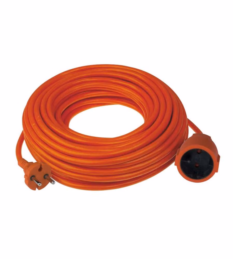 Prolunga Elettrica Poly Pool 15m 250V - Cavo H05VV-F 2x1,5mmq Arancio