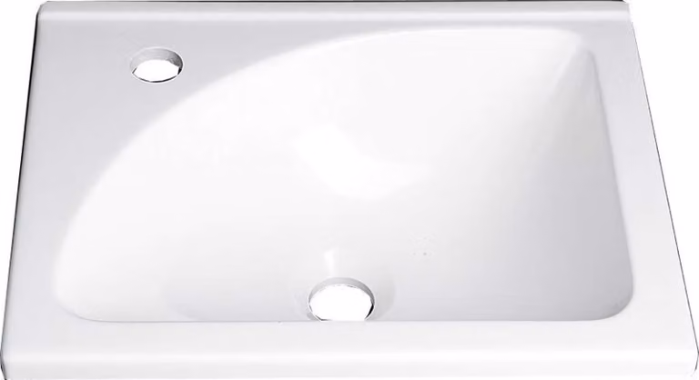 Lavabo da incasso bianco, dimensioni 40x32 cm
