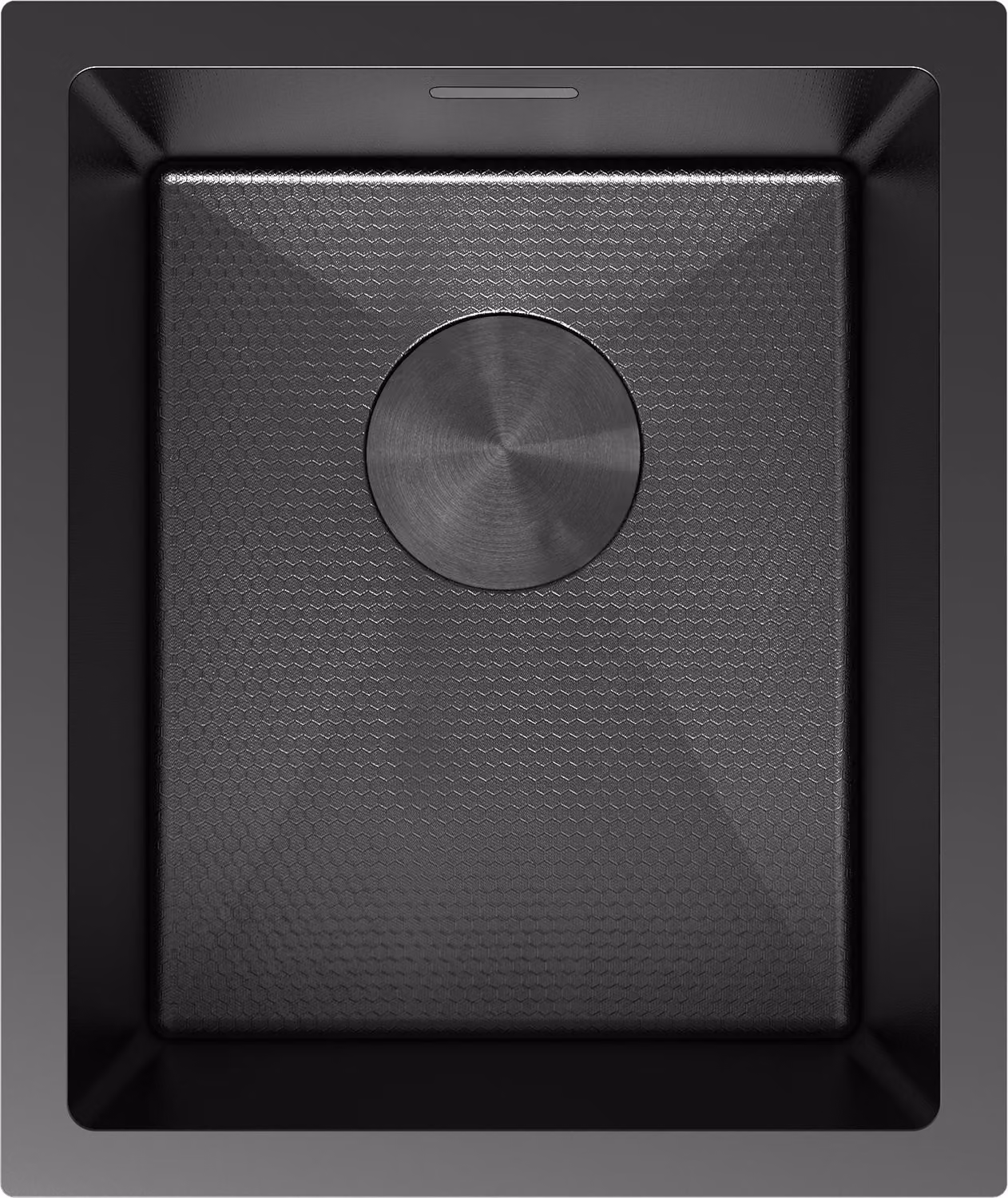 Mexen Trixo lavello in acciaio inox 1-vasca 370 x 440 mm, nero HC - 6412371000-70HC