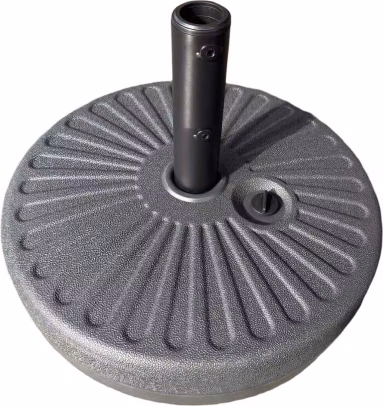Supporto per ombrellone Rebecca Mobili Balsa 36x51x51 Hdpe Nero