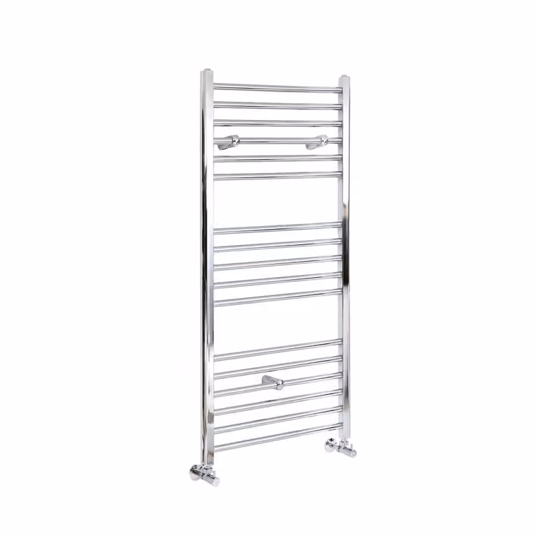 Scaldasalviette Piatto Cromato - Termoarredo Bagno - 1200 x 500mm - 315W - Kent