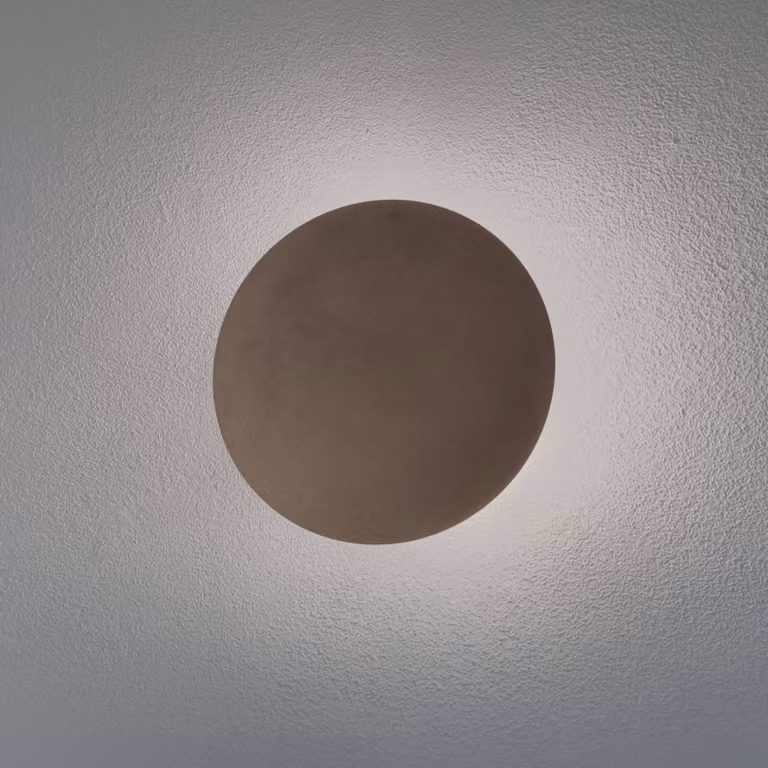 Applique da parete Luna TK Lighting, dimmerabile, Marrone / Ruggine, Soggiorno / Sala da pranzo, Metallo, Applique