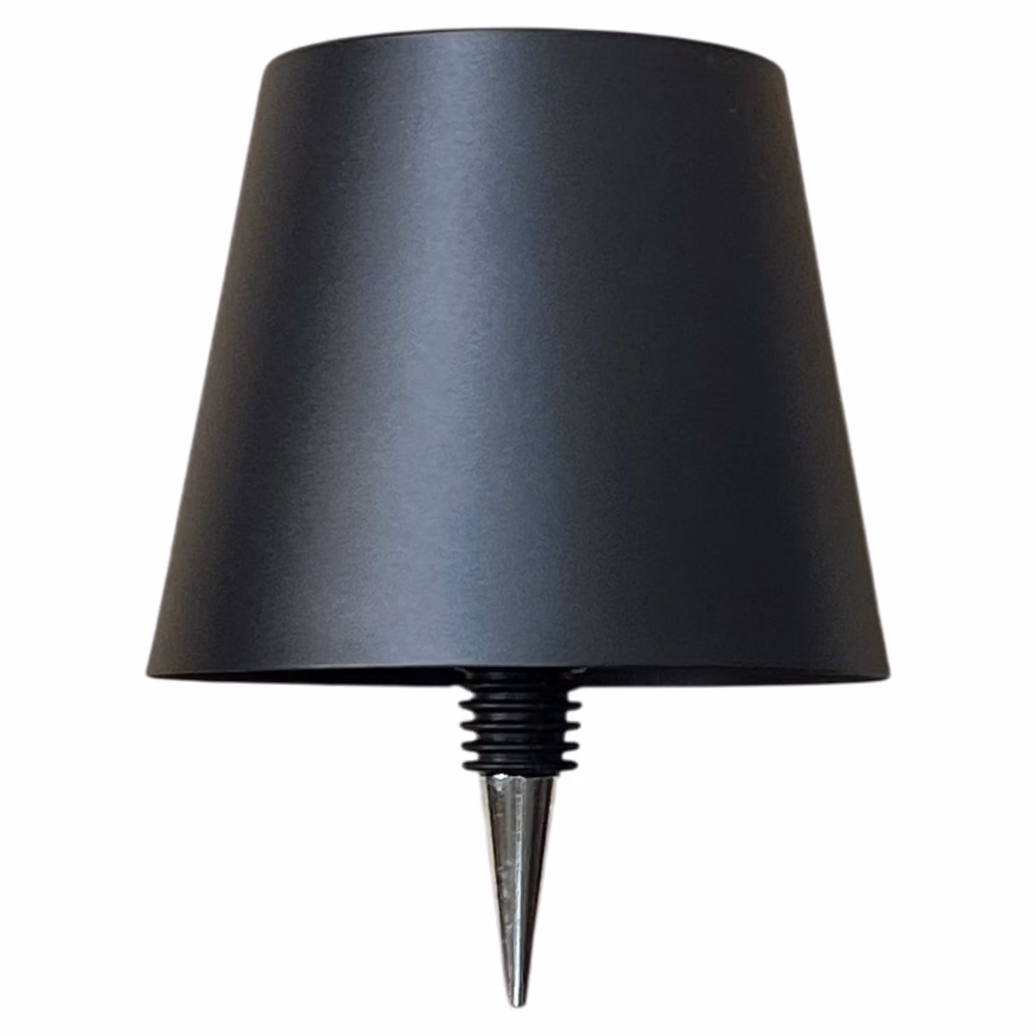 Lampada a LED Warmpi senza fili - Lampada da tavolo ricaricabile dimmerabile - Metallo spazzolato nero - IP54 Impermeabile Lampada per bottiglie per esterni e interni