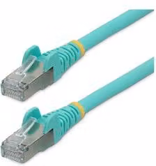 Cavo di rete Ethernet LAN Startech.Com CAT6A S/FTP Patch Low Smoke Zero Halogen colore turchese Lunghezza: 1,5 m