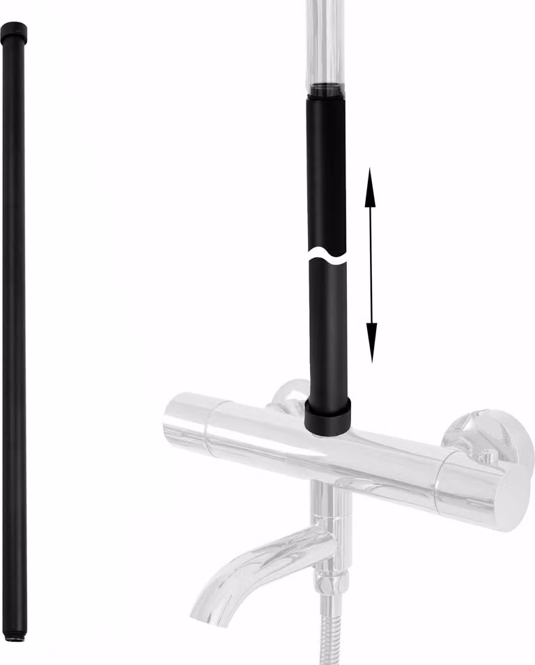 Prolunga per Set Vasca/Doccia Rea 60 cm Black
