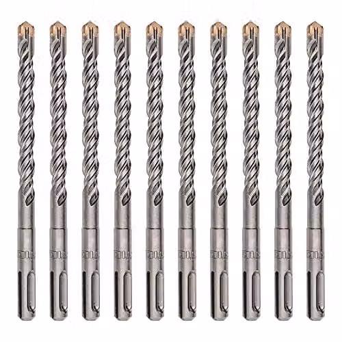 Punta a percussione STIER Premium, 4 taglienti, punta in metallo duro, SDS-plus, foratura precisa e veloce, cemento, pietra, 12 x 160 mm, 10 pezzi, impiego gravoso