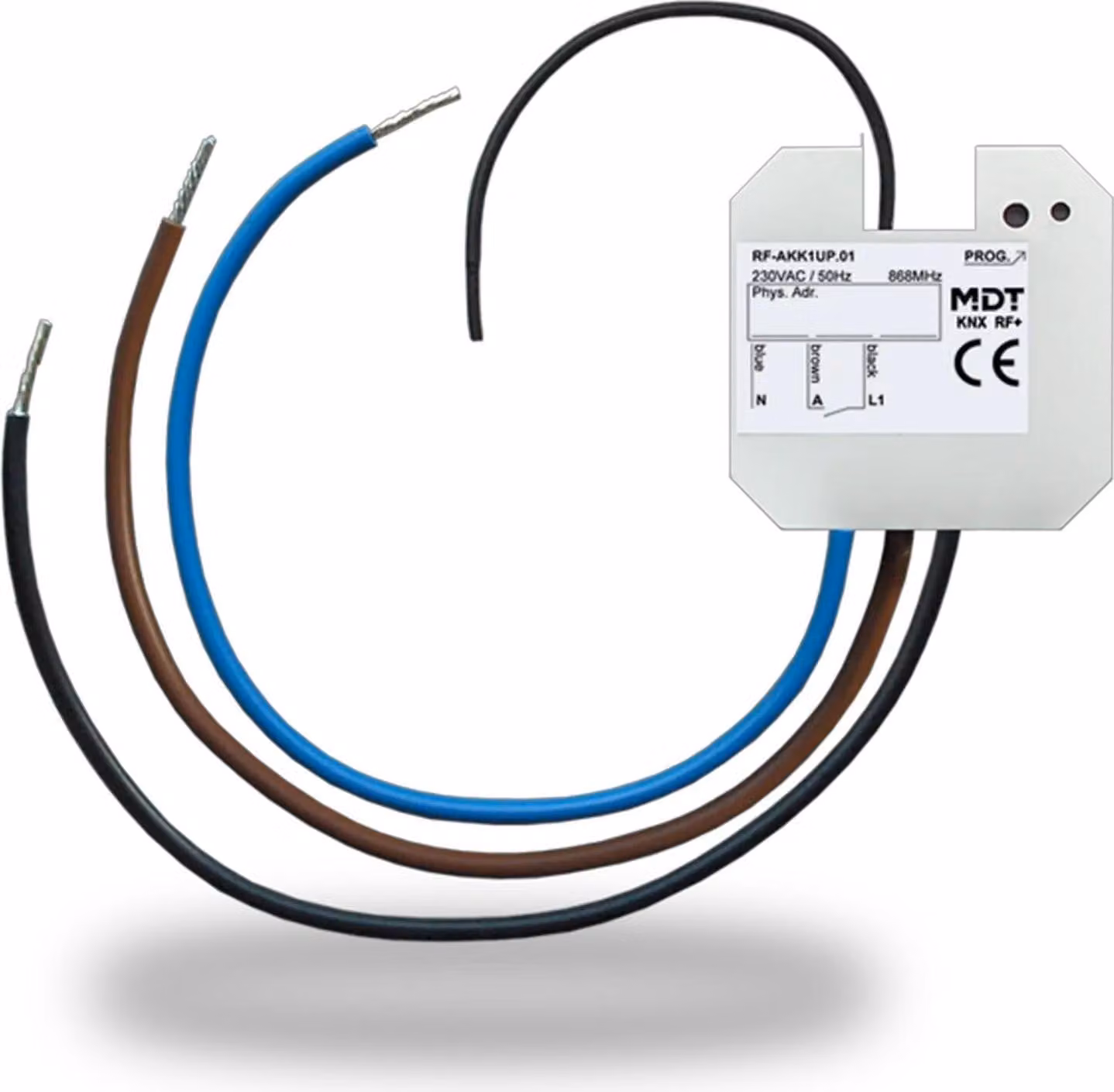 MDT KNX-RF+ Attuatore di commutazione 1 canale Up, 1 pz.