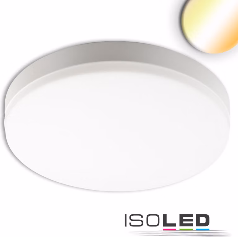 Plafoniera LED 18W, bianca, IP54, con sensore di movimento, ColorSwitch 3000|4000|5000K