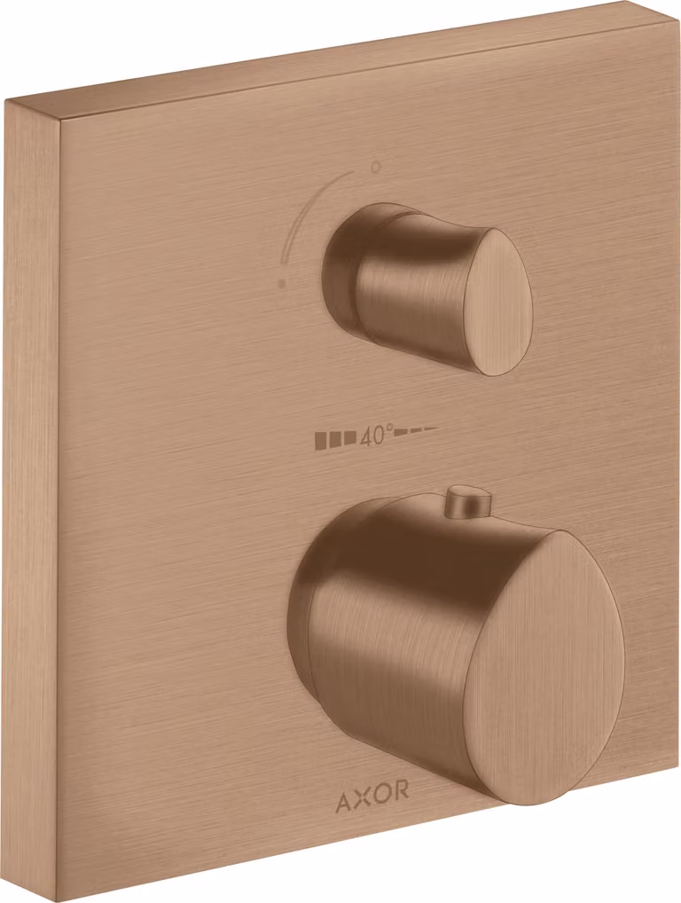 hansgrohe AXOR Starck Thermostat organique à encastrer, robinet d'arrêt et inverseur, 2 consommateurs, 12716310, 12716310