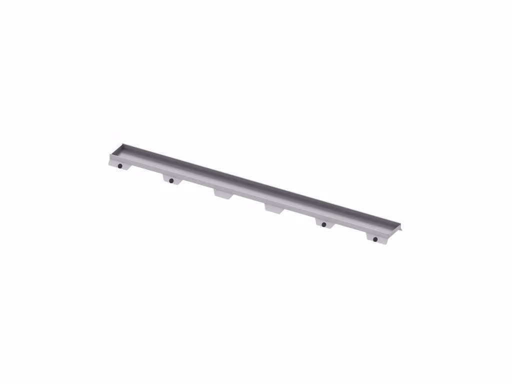 Bac à carrelage TECEdrainline "plate II" pour receveurs de douche droits, 900mm, poli, 600972, 600972