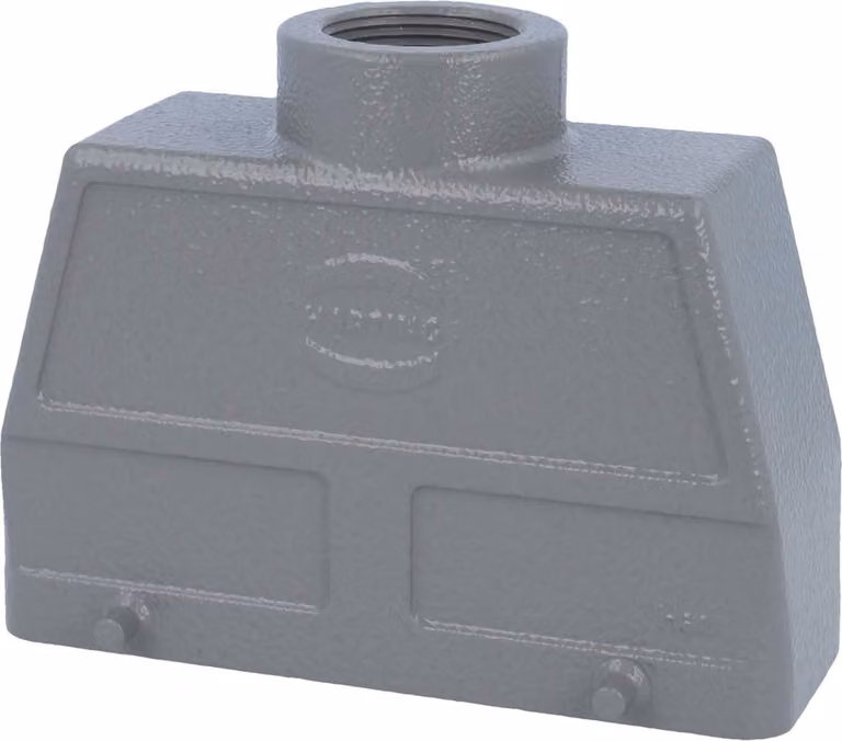 HARTING Han 24B Custodia con manicotto alta, 1xPG21 uscita cavo diritta, per 2 staffe (nella parte inferiore) Vite PG21