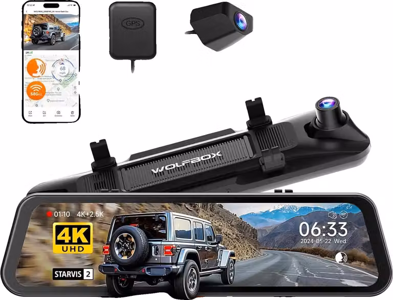 Dashcam, registrazione 4K, doppia telecamera, G900 PRO NO HW KIT, 128G TF