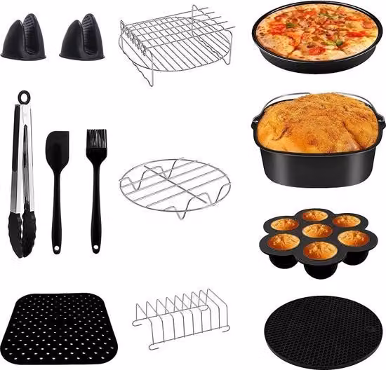 Stampo per torte quadrato I-MOGOO in silicone nero antiaderente lavabile in lavastoviglie