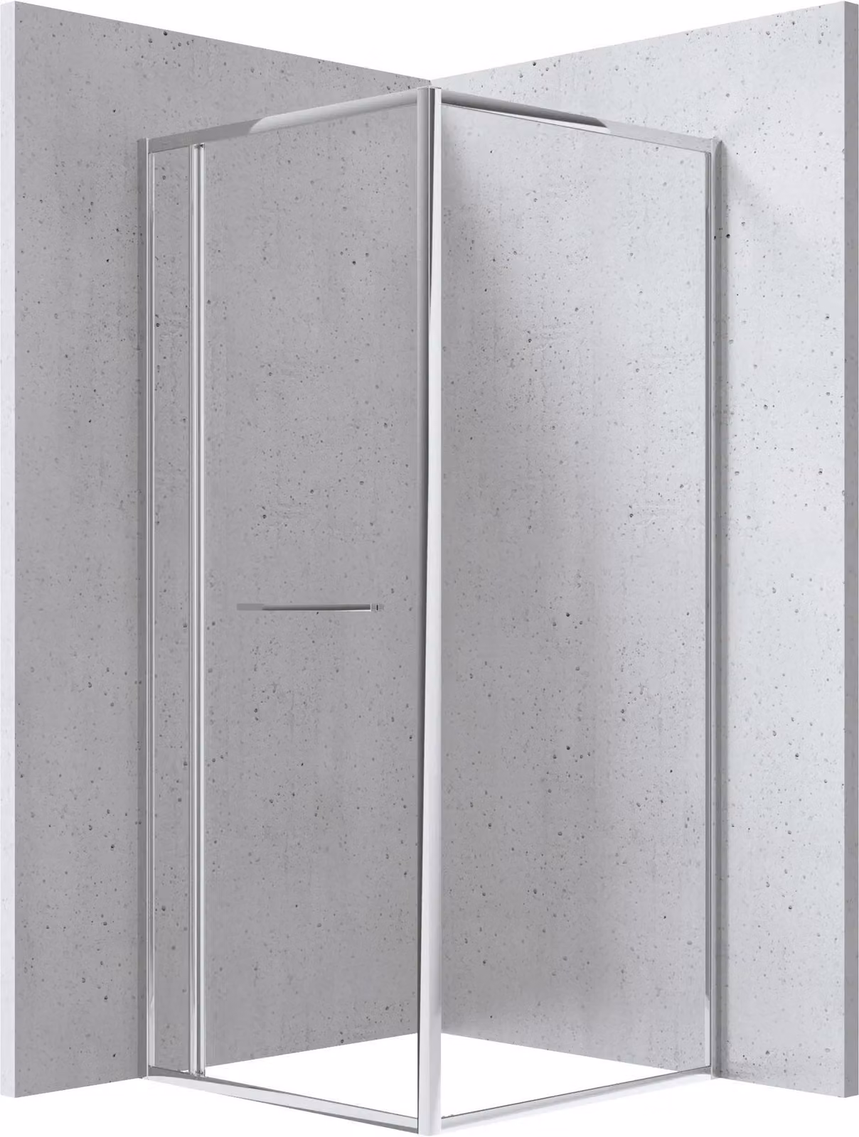 Cabina doccia, quadrata, 80x80 cm - cromata - dimensioni 800 x 800 x 2000 mm
