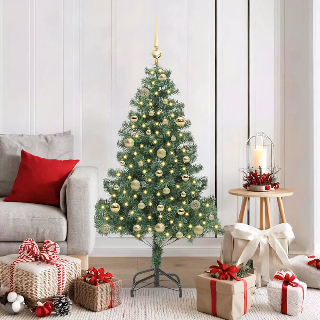 vidaXL Albero di Natale Verde 150 cm PVC