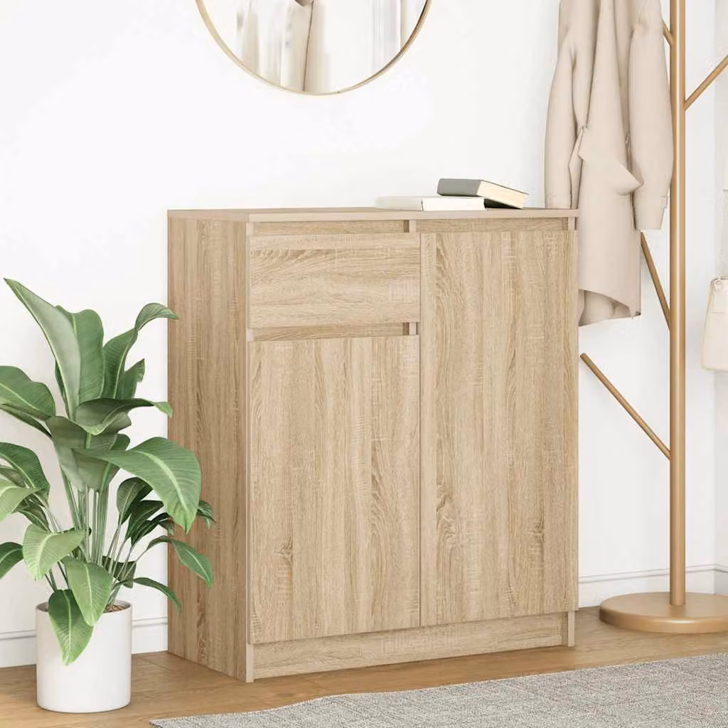 Credenza con cassetto vidaXL in Rovere Sonoma marrone, L 71 cm x P 35 cm x H 84 cm