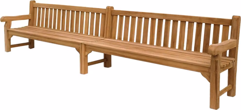 Gartenbank Teakholz Extra Stark Piceno 400cm Massivholz Wetterfest