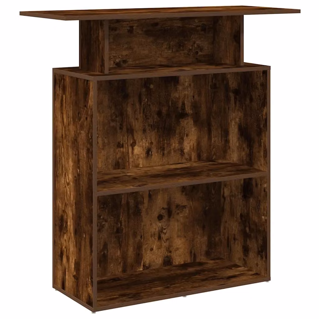 Banco Reception Moderno vidaXL in Legno Marrone L/P/H: 100 x 40 x 104 cm – 2
