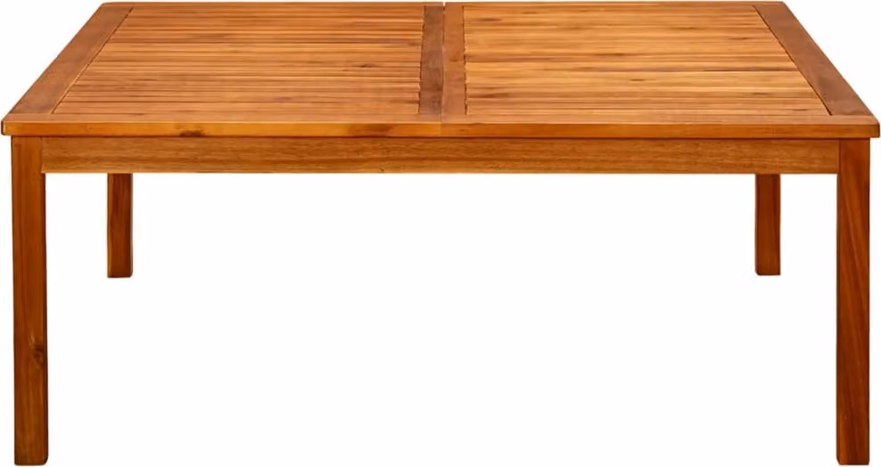 Tavolino da Giardino 110x110x45 cm in Legno Massello di Acacia