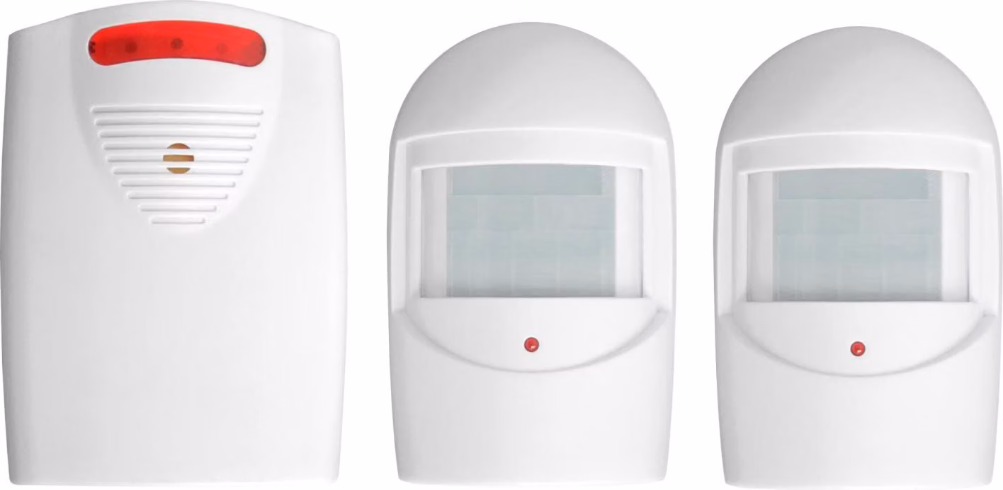 ORNO | Sistema Di Allarme OR-MA-718 - Bianco - 2 Sensori PIR - Wireless - Alte Prestazioni - Resistente Alle Intemperie