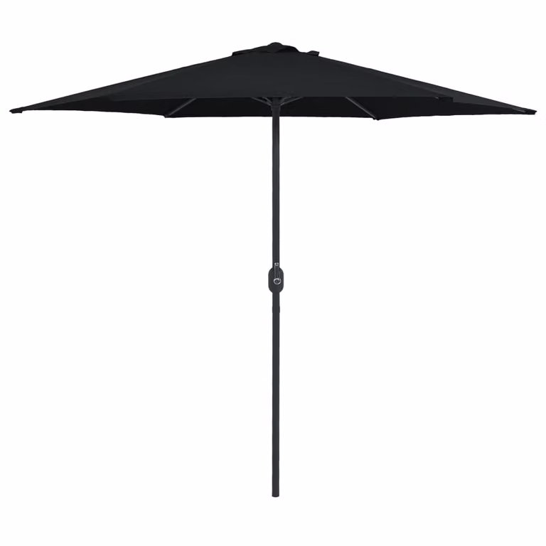 Maison Exclusive - Ombrellone con palo in alluminio, dimensioni 270x246 cm, colore nero