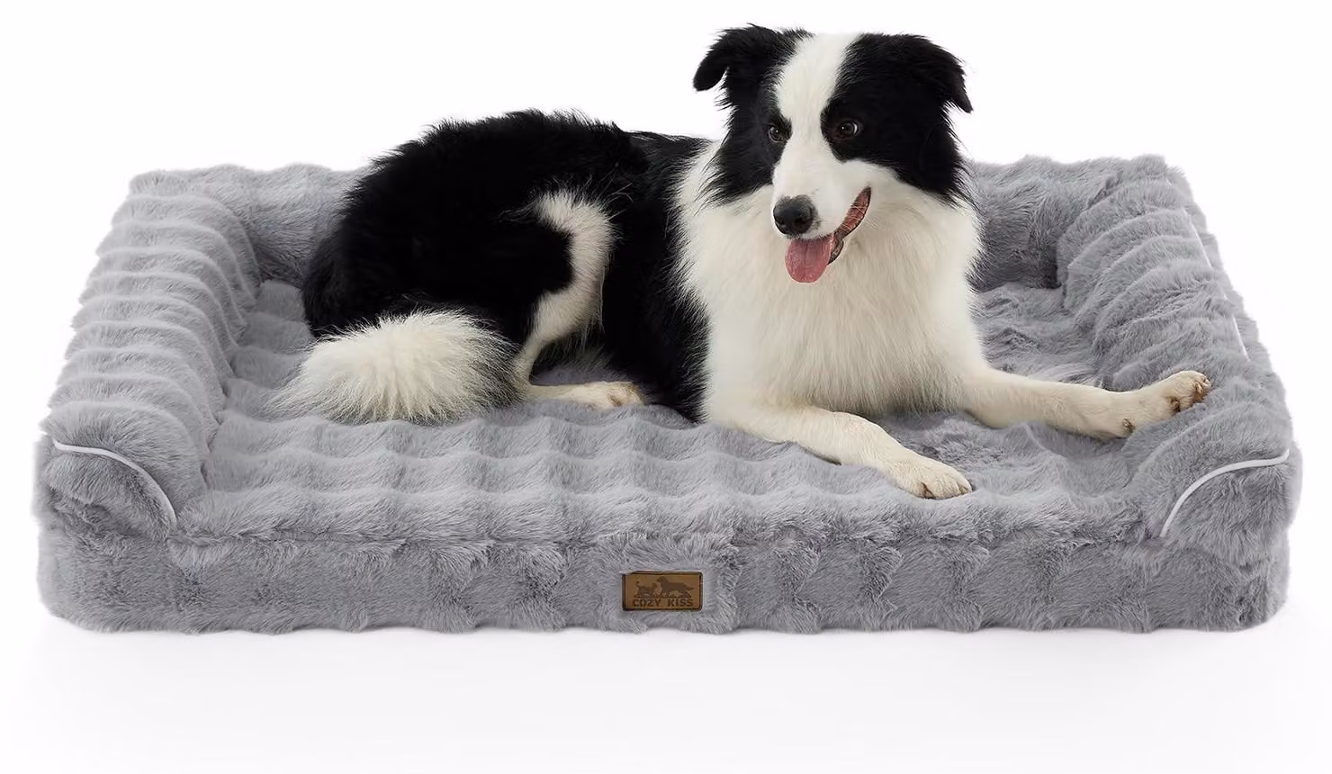 Cuccia ortopedica per cani, realizzata in ecopelle, con rivestimento impermeabile