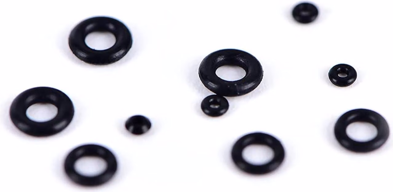 O-ring in gomma - 1 scatola di mini anelli di tenuta assortiti - rubinetto idraulico per orologio nero