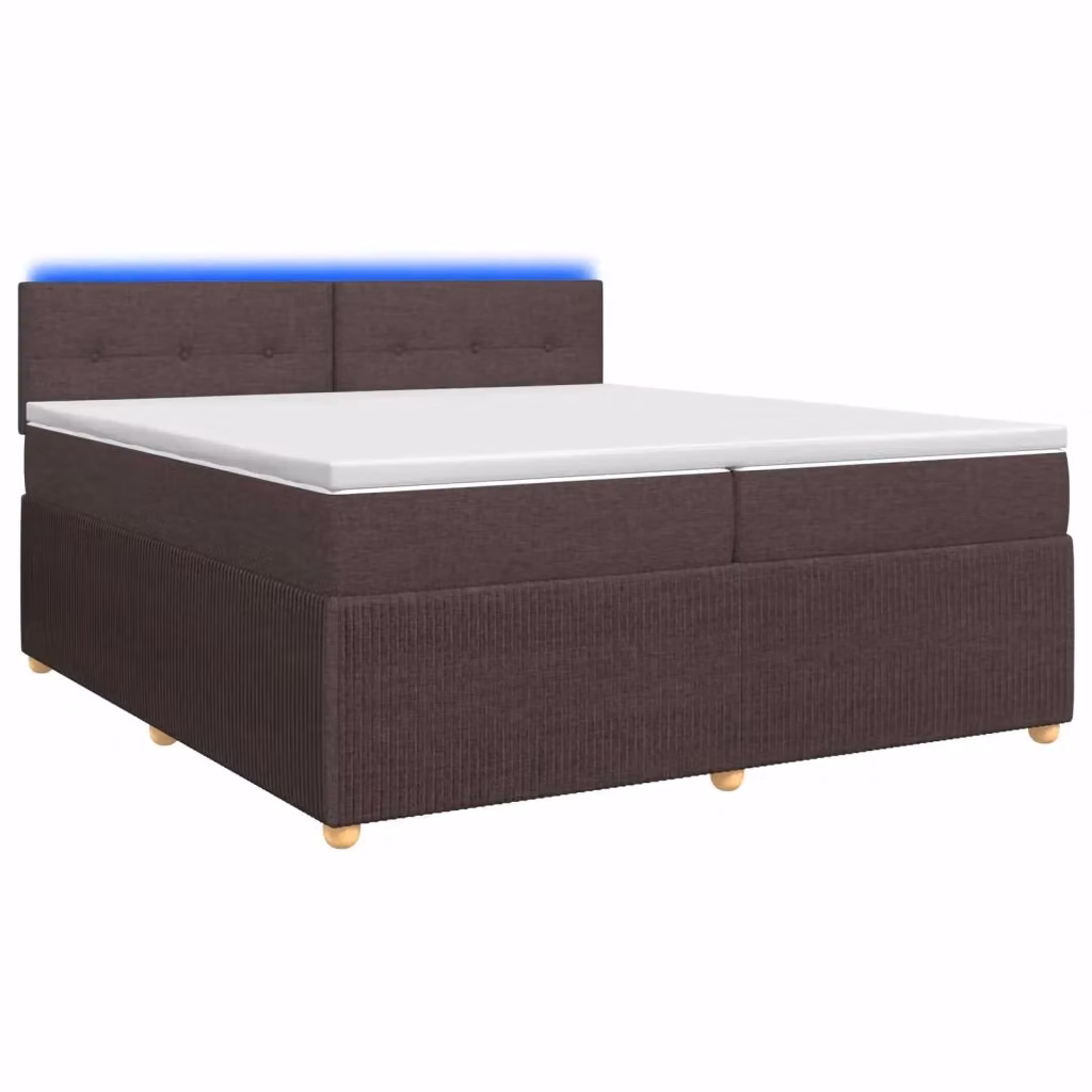 Letto box spring ibrido vidaXL con materasso a molle insacchettate e base contenitore con illuminazione sottostante e porta USB, L/P: 200 x 200 cm – 2
